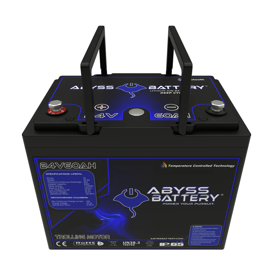 ABYSS 24V 60Ah Lithium Trolling Motor Battery