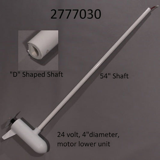 (A)  RIPTIDE ULTERRA MOTOR AND TUBE 80LB 54" SHAFT